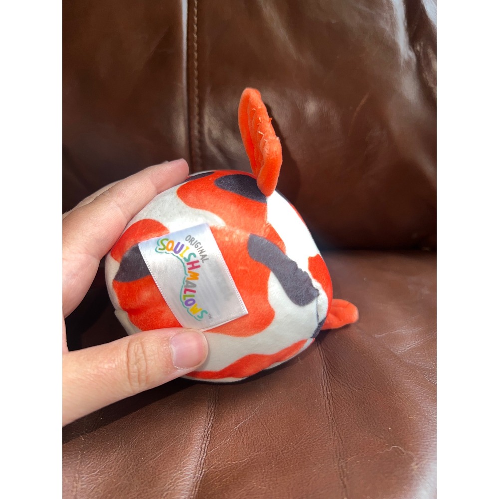 Squishmallow Dandeline the Koi Fish 5 Inch Orange White Black Calico Plush S5 - Picture 5 of 5